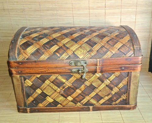 Coffre rangement vintage - vintage, en
