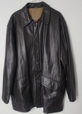 Très belle Veste/manteau Massimo Dutti Cuir Marron . TBE. T: XL (voir mesures)