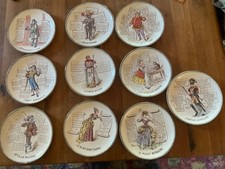 Assiettes Parlantes Anciennes  Faience Choisy Le Roi chansons françaises 10 assi