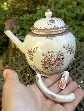 Théière en porcelaine famille rose de la Compagnie Des Indes & 18 Eme Siècle