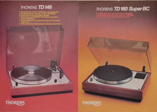 Brochures platine thorens td - platine,