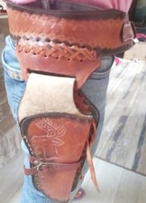Ceinture cuir "Cowboy" avec étui