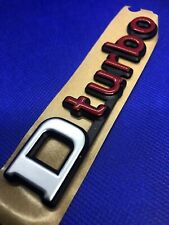 Logo Badge emblème Dturbo D