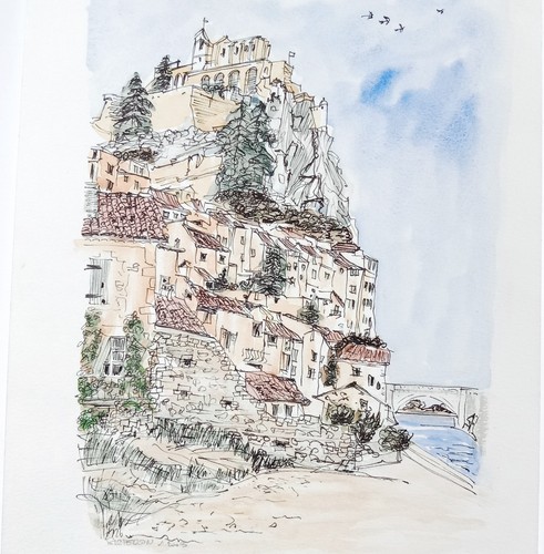 Sisteron bord de la - sisteron, du
