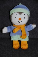 ?Peluche Doudou Tchoupi JEMINI 2012 Vert Bleu Echarpe + Bonnet 19 Cm T'choupi