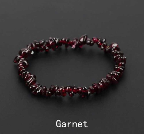 Bracelet grenat rouge - grenat, foncé