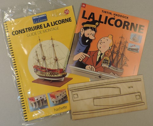 Tintin construire licorne - tintin,