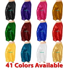 Femme Satin Pantalon Sarouel Fille Yoga Ventre Costume Danse Tribal Halloween