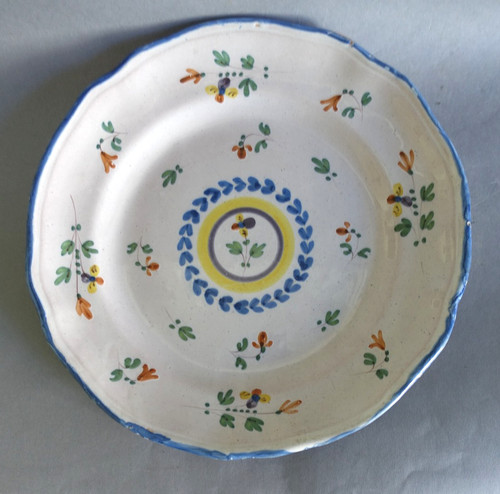 Plat faïence l - plat, en