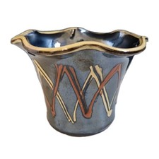 Vase Vintage En Céramique Irisée Non Signé A Identifier Collection Deco