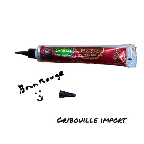 Tatouage tube henné brun - tube,