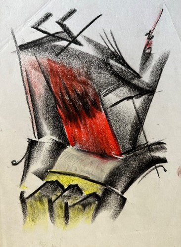 Ancien dessin abstrait - ancien,