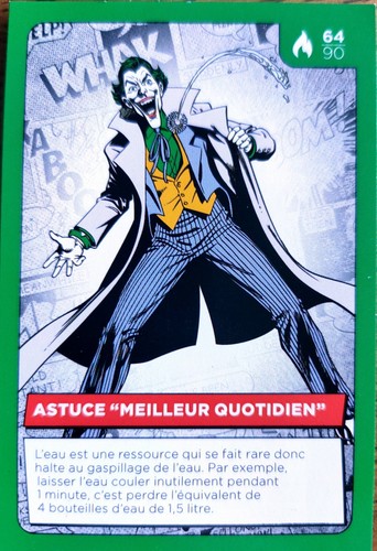 Carte auchan comics 64 - dc, n