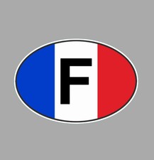 OVALE DRAPEAU FRANCE 12cm