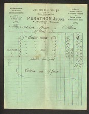 AUBUSSON (23) CUIRS / TANNERIES de la Maison LATIL "PERATHON Jeune" en 1912