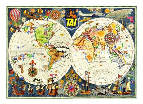 Tai avion mappemonde rf35 - tai,