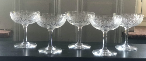 Coupes champagne cristal - 6,
