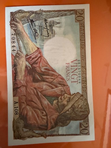 Billet francs pêcheur - 20,