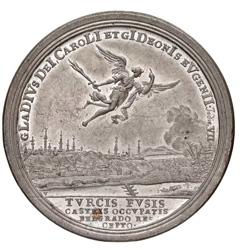 Austria 1717 unc siege of - austria,