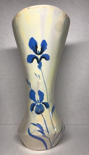 Rare longwy vase iridescent - vase,