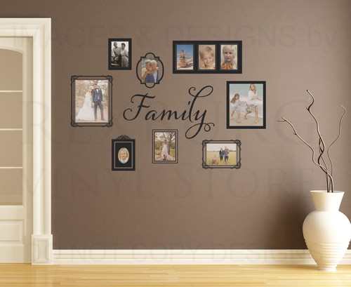Family frames mural - frames,