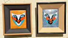 2 Petit tableau émail cloisonné 1970