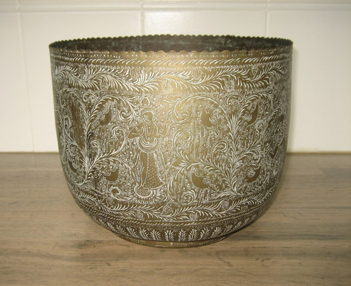 Ancien cache pot cuivre - ancien, en