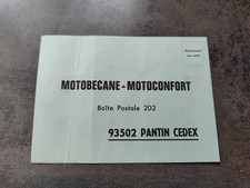 MOTOBECANE MOTOCONFORT  carte