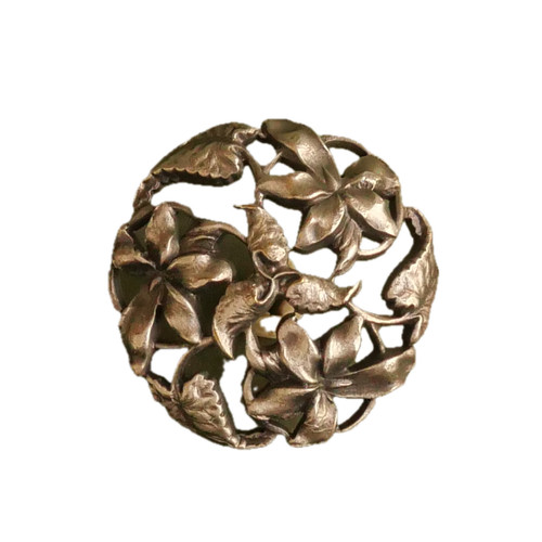 Bouton ancien métal ajouré - ancien,