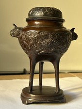 Ancien brule parfum en Bronze Asiatique.