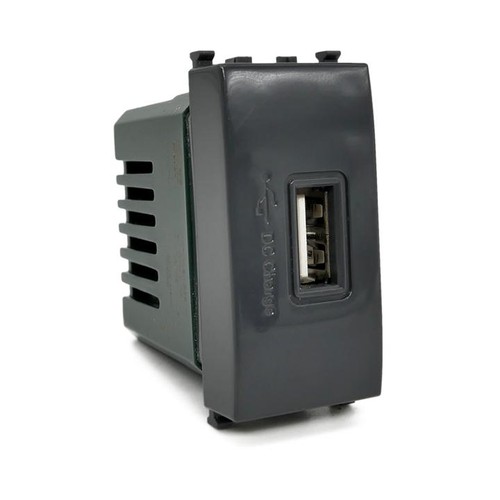 Prise usb noire - 5v,
