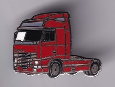 RARE PINS PIN'S .. CAMION TRUCK WAGEN VOLVO  TRANSPORT TRACTEUR TOUGE RED ~GB