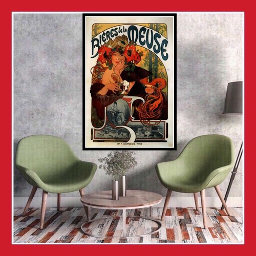 Repro toile affiche ancienne - affiche,