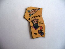 magnet carte de l'europe le gaulois 1995 aimant : 90 lisbonne