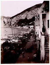 Italia, Capri, Marina Grande, Edizione Esposito Vintage print,  Tirage albumin