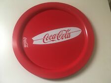 plateau métal Coca Cola rond planche de surf vintage bistrot déco serveur pop