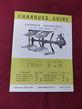 prospectus agricole : charrue  réversibles SUIRE