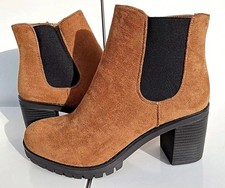 Bottine à Talon En Daim