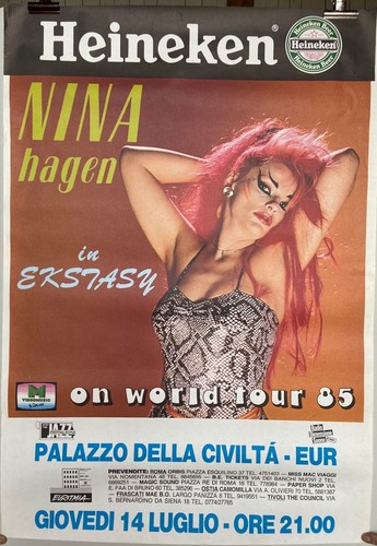 Nina hagen affiche - nina, concert