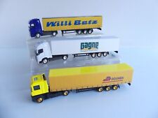 1:87 / 3 CAMIONS AVEC REMORQUES PERSONNALISES GAGNE / DOUMEN / WILLI BETZ