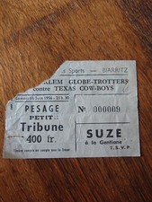 BILLET MATCH DE BASKET HARLEM