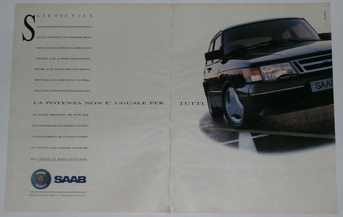 Advert pubblicità 1991 saab - advert,