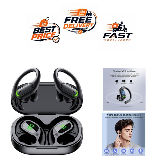 écouteurs bluetooth poounur - Écouteurs,