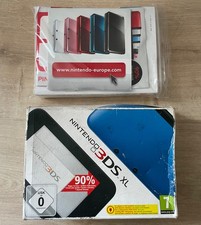 BOÎTE. CONSOLE NINTENDO 3 DS XL Bleu et noire ,+ Notice