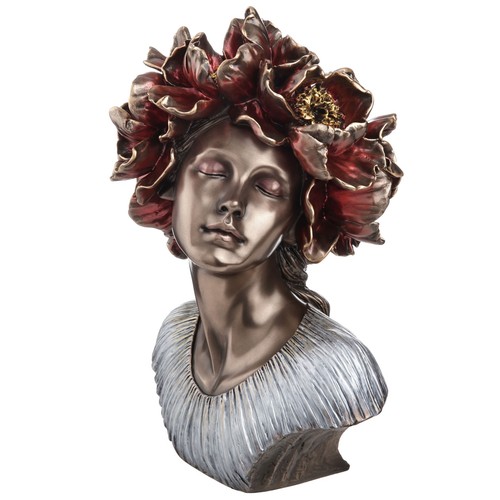Buste sculpté femme aux - sculpté,