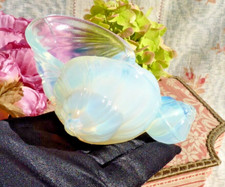 ANCIENNE FIGURINE ESCARGOT "SABINO" en VERRE PRESSÉ MOULÉ ART-DÉCO vers 1930