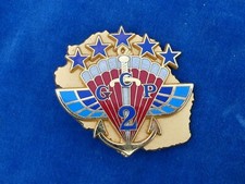 SUPERBE RARE TOP ++ INSIGNE Badge JMM INSIGNES - GCP - 2EME REG. RPIMA
