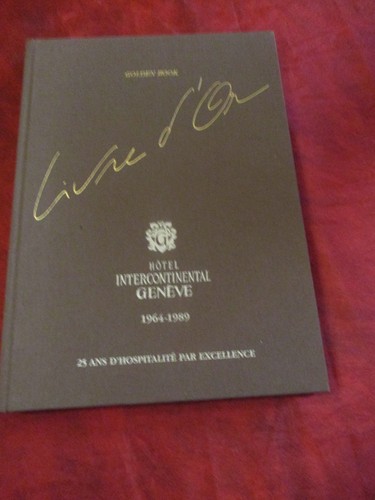 Livre hôtel - d'or,