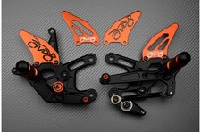 Platines Commandes Reculées Racing Orange KAWASAKI ZX10R ZX-10R ZX10-R 2008-2010