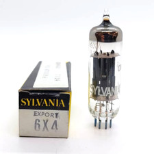 Tube 6X4 SYLVANIA NOS NIB neuf 1 pièce (boîte jaune ou verte )